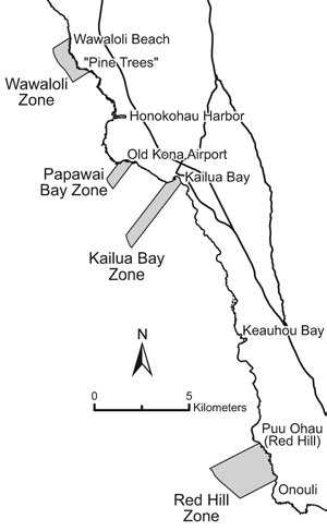 Map of Kona Coast FMA zones