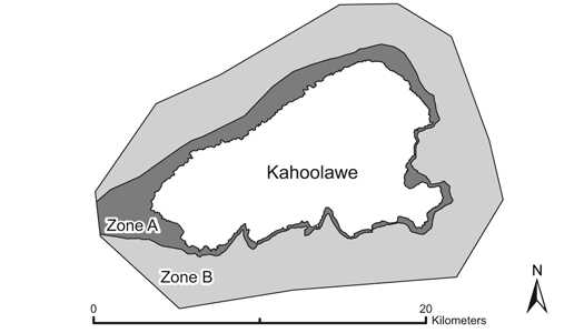 Map of Kaho'olawe Island Reserve